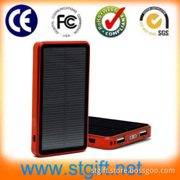 Solar Charging 9000mAh Power Bank for 5V USB-Powered Devices